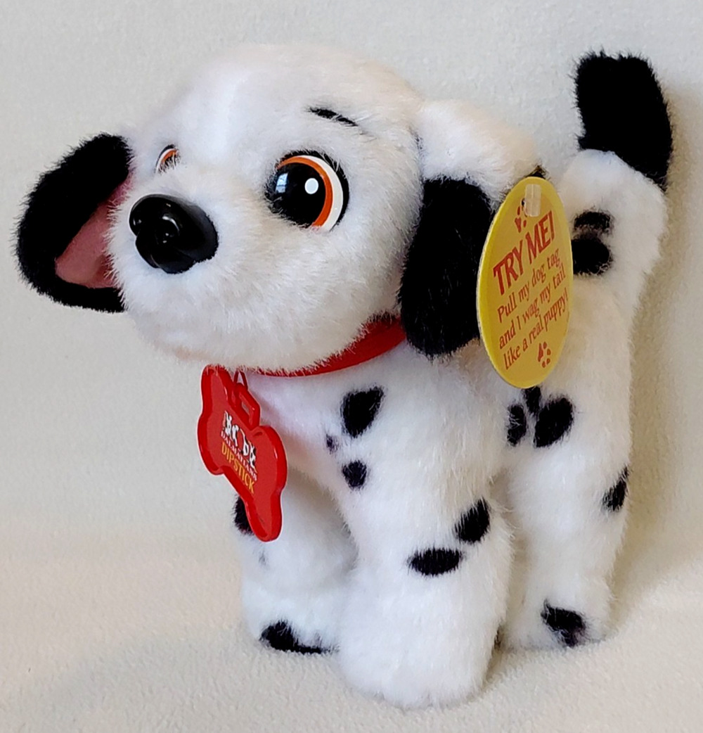1996 Mattel Disney 101 Dalmations Dipstick Puppy Dog Plush WITH TAGS WORKS
